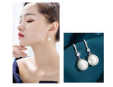 New Pearl Drop Earrings White Pink Color for Women Temperament Female Earrings Wedding Gift Fashion Jewelry daiiibabyyy