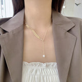 Women Necklace Pearl Pendant Necklace for Women Wheat Ears Clavicle Chain Fashion Jewelry Accessories Wholesale daiiibabyyy