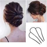Daiiibabyyy  New U Shape Hair Clips Bobby Pins for Women Girls Bride Hair Styling Accessories Black Hairpins Metal Barrettes Bun Maker daiiibabyyy