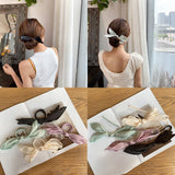 Elegant Women Bowknot Donuts Twist Headband Magic Hair Bun Maker DIY Hairstyle Tool Sweet French Bud Dish Hair Accessories Girls