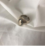 Harajuku Style Korean Fashion Silver Color Geometric Rings For Women Classic Trendy Open Adjustable Index Finger Rings Jewelry daiiibabyyy