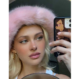 y2k Women's Hat Fleece Beanie Winter Autumn Women Cute Solid Color Warm Hat E-Girls Streetwear Skullies 6 Colors daiiibabyyy