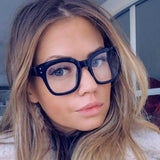 Anti Blue Light Blocking Glasses Women Men Computer glasses 2022 Retro Square blue light Clear fake Eye glasses frame for women