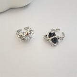 Trendy Hip hop Metal Thorns Heart Cool Girls Index Finger Rings Statement Jewelry For Women Fashion Exaggerate Open Rings Punk daiiibabyyy