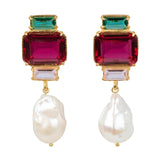 Lost Lady Bambina Earrings Fashion Diamond-Studded Pearl Ladies Earrings Jewelry Wholesale Direct Sales daiiibabyyy