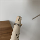 Korean Trendy Nail Ring Metal Line Thin Gothic Rings for Women  Daily Fashion Jewelry daiiibabyyy