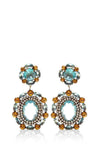 Luxury Women Earrings Silver Color Inlaid Natural Stone Zircon Dangle Earrings for Women Party Engagement Wedding Jewelry daiiibabyyy