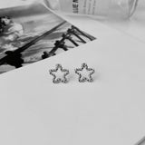 Stainless Steel Earrings Small Cute Butterfly Star Heart Stud Earrings Set Punk Piercing Earing Women's Minimalist Jewelry daiiibabyyy