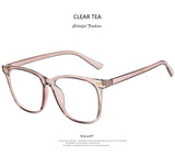Daiiibabyyy Square Anti Blue Light Glasses Women Computer Gaming Men Blocking Blue-ray Lunettes De Sol Clear Eye glasses Spectacles Frames