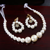 Fashion Pearl Headband and Earrings Set For Women Hairband Crystal Flower Pearls Headbands Crown for Bride Jewlry Wedding Tiara daiiibabyyy