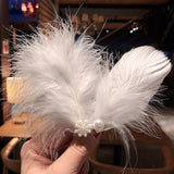 New Sweet Fairy White Feather Hair Clip Hairpins For Women Girls Wedding Daily Personality Feather Barrettes Hair Accessories daiiibabyyy
