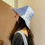 Fashion Soft Bucket Hat Men Outdoor Sports Hip Hop Cap Burr Denim Women Summer Fishing Sun Hat Panama For Man Newest Hats daiiibabyyy