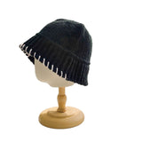 Winter Bucket Hat For Women Men Fashion Warm Cap Unisex Elasticity Knit Beanie Hats 2022 Fashion Beige hat daiiibabyyy