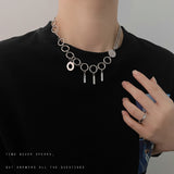 2022 Jewelry Fashion Retro Cloud Lightning Necklace Men's Hip Hop Party Locomotive Accessories Pendant Necklace Jewelry daiiibabyyy