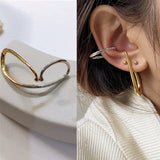 New Design Metal Ear Cuff Earrings without Piercing Geometric Minimalist Cartilage Earrings for Women Girls Jewelry daiiibabyyy