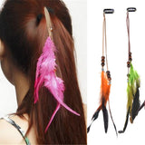 New Women Girls Headdress Hair Ornaments Bb Clip Feathers Indian Style Feather Hair Tassel Hair Piece Accessories Barrettes daiiibabyyy