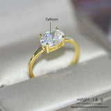 Daiiibabyyy Wedding Engagement Rings For Women Jewellry For Female Gold Color Ring With Stone Women' Ring Dating Jewelry Wholesale R865