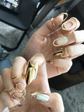 Korean Trendy Nail Ring Metal Line Thin Gothic Rings for Women  Daily Fashion Jewelry daiiibabyyy
