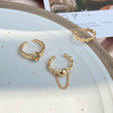 2022 New Gothic Style Fashion Jewelry Three Piece Opening Rings for Woman European and American Wedding Party Sexy Ring daiiibabyyy