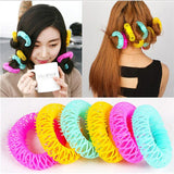Daiiibabyyy 8Pcs New Magic Hair Donuts Hair Styling Roller Hairdress Magic Bendy Curler Spiral Curls DIY Tool for Woman Hair Accessories