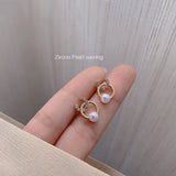 2021 New Temperament Fashion Earrings For Women Luxurious Simulation Pearl Retro Ins Earrings Exquisite Trend Jewelry Gift Party daiiibabyyy