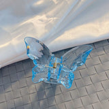 Crystal  Romantic Acrylic Butterfly Hair Claw  Trendy Back Of Head Hair Accessories  For Women Girls  Party Daily Collocation daiiibabyyy