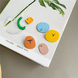 Interesting geometric asymmetry creative wacky comic face earrings, stylish oil painting women's earrings, 2022 new jewelry