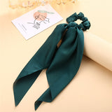 17KM Vintage Black Velvet Bow Elastic Hair Bands For Women Girls Hair Ribbon Scrunchies Hair Tie Headwear Hair Accessories daiiibabyyy