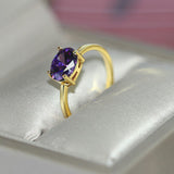 Daiiibabyyy Wedding Engagement Rings For Women Jewellry For Female Gold Color Ring With Stone Women' Ring Dating Jewelry Wholesale R865