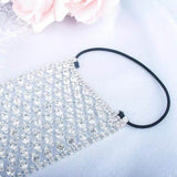 Daiiibabyyy Luxury fashion crystal mask Rhinestone Jewelry Fashion mesh elegant noble party dance mask