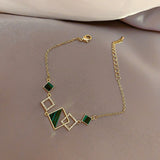 Bracelet for Women Fashion Crystal Square Bracelet Women's Simple Friendship Luxury Bracelet Jewelry Accessories Wholesale daiiibabyyy