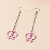 New Fashion Water Drop Symbol Pendant Cartilage French Zircon Drop Dangle Earrings Jewelry for Cool Women Girl Friendship Gifts daiiibabyyy