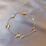 Bracelet for Women Light Luxury Fashion Crystal Butterfly Bracelet Sweet Girl Student Style Jewelry Accessories