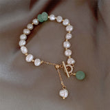 Bracelet for Women Fashion Baroque Pearl OT Easy Hook Bracelet Light Luxury Friendship Bracelet Jewelry Accessories Wholesale daiiibabyyy