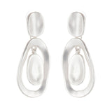 Silver Color Earrings for Women Stud Vintage Jewelry Wholesale Long Dangle Pendientes brincos Hotsale Earrings for Women 2021 daiiibabyyy