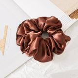 Daiiibabyyy 1 Pcs Solid Color Slik Scrunchies Women Ponytail Holder Rubber Bands Female Elastic Hairbands Hair Tie Hair Accessories