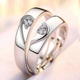 Classic Couple Rings For Men Women CZ Stone Trendy Wedding Lovers' Ring Jewelry Romantic Valentine's Day Present Ring Accessory daiiibabyyy