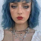 Harajuku Style Jewelry Punk Necklace Individual Clavicle Chain Women Collar Goth Statement Chain Necklace Aesthetic Jewellery daiiibabyyy