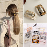 Fashion Acetate Geometric Hair Clips for Women Girl Headband Sweet Hairpins Large Size Hairclip Long Barrettes Hair Accessories daiiibabyyy