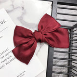 Double Layer Butterfly Hair Clip Oversized Bow Hair Accessories Satin Big Bowknot Hairpins Pure Color Top Clip Barrettes daiiibabyyy