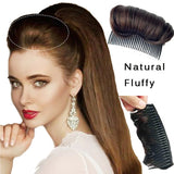 Daiiibabyyy New Hair Enhancing Puffy Bangs Fluffy Hair Pad Hairpin Synthetic False Hair Clip In Black Brown Natural DIY Hair Style
