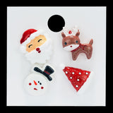 Classic Cartoon Christmas series Brooches Christmas Tree Bell Snowmen Santa Claus Arylic Lapel Pins Badges Jewelry dropshipping daiiibabyyy