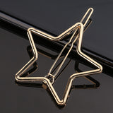 Chic Metal Geometric Hair Clip Round Triangle Barrettes Hairpin Barrette Hair Claws Women Girls Fashion Hair Accessories Gifts daiiibabyyy
