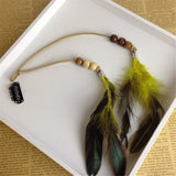 New Women Girls Headdress Hair Ornaments Bb Clip Feathers Indian Style Feather Hair Tassel Hair Piece Accessories Barrettes daiiibabyyy