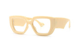 Vintage Square Big Frame Glasses Frame Fashion wood frame glasses Female Transparent Optical Green Eyeglasses daiiibabyyy