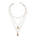 Multi-layer Shell Pendant Necklace for Women Choker Goth Aesthetic Boho Vintage Collier Femme Fashion Summer Jewelry Goth daiiibabyyy