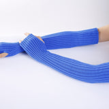 New Long Fingerless Gloves Womens Winter Warmer Knitted Arm Sleeve Fine Casual Soft Girl Goth Clothes Women Punk Gothic Gloves daiiibabyyy