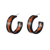 Lost Lady New Fashion C-shaped Women's Earrings Same Paragraph Acrylic Earrings Jewelry Wholesale daiiibabyyy