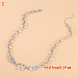 Harajuku Style Jewelry Punk Necklace Individual Clavicle Chain Women Collar Goth Statement Chain Necklace Aesthetic Jewellery daiiibabyyy