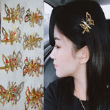 Exquisite Can Moving Flying Cute Shiny Hair Clips Girl Princess Bows Barrette Party Hair Accessories Butterfly Hairpin for Kids daiiibabyyy